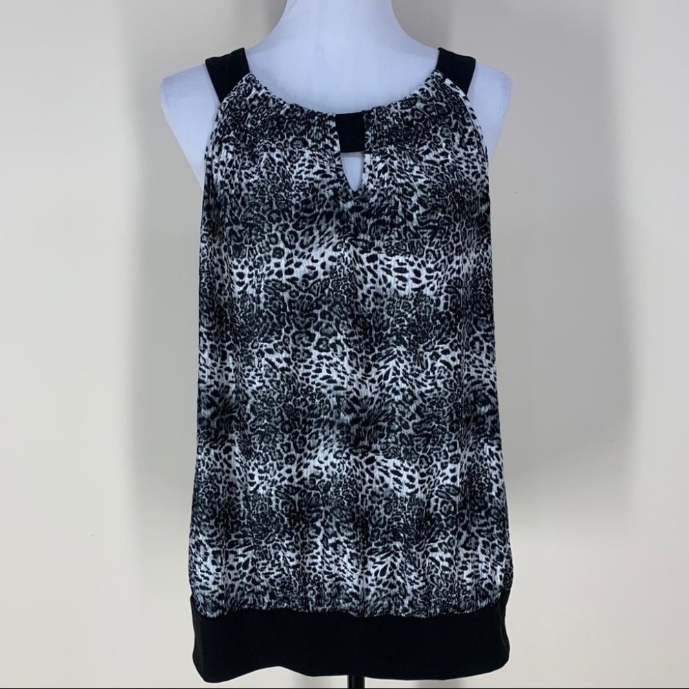 Lane Bryant Leopard Sleeveless Blouse Tank Top